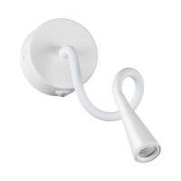 4255/3WL HIGHTECH ODL21 475 белый/металл Настен.светильник выкл на базе IP20 LED 3W 270Лм 3000K ODDS