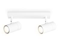 Накладной поворотный спот Ambrella TA13177/2 WH белый GU10/2 max 12W 295*60*130