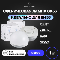 Сферическая лампа 4000к GX53