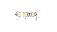 SWG Standard Светодиодная лента  3528, 120 LED/м, 9,6 Вт/м, 12В , IP66, Цвет: Синий, SWG3120-12-9.6-B-66-M