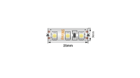 SWG Standard Светодиодная лента 2835, 120 LED/м, 9,6 Вт/м, 12В , IP66, 3M, Цвет: Холодный белый, SWG2120-12-9.6-W-66-M