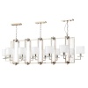 Подвесная люстра Crystal Lux NICOLAS SP12 L1600 GOLD/WHITE