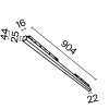 Трековый светильник Technical TR030-4-30WTW-DD-B