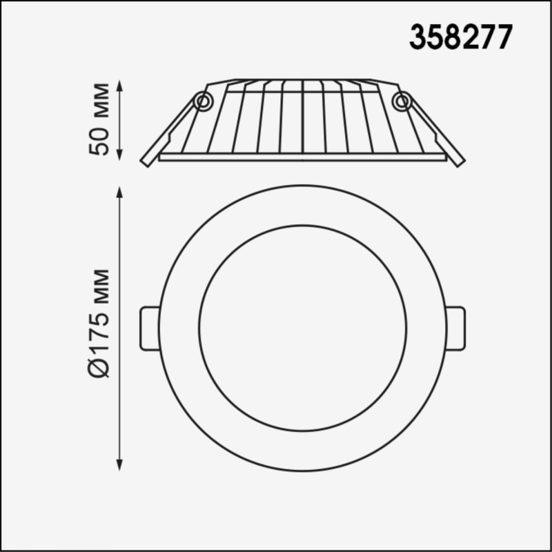 358277 NT Светильник 20Вт 4000К 100-240В IP20 SPOT