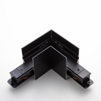 Коннектор Yeelight Pro S21 для магнитного подвесного трека, L-Тип, горизонтальный, без токопровода, черный YLP064