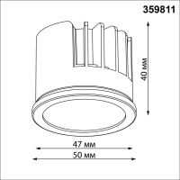359811 NT Модуль в комплекте с драйвером LED 10Вт 3000К 180-265В IP20 DIOD