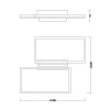 Накладная люстра Escada 10209/2LED Black