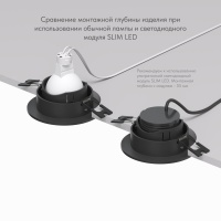 Встраиваемый светильник Denkirs DK3061-BK