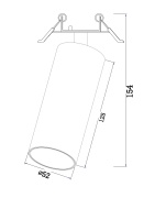 Встраиваемый светильник Technical C053CL-L12W4K