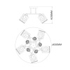 Накладная люстра Escada 1118/5PL