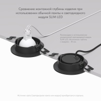 Встраиваемый светильник Denkirs DK3020-BK