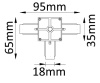 Коннектор Crystal Lux CLT 0.211 03 BL