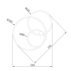 Накладная люстра Escada 10213/2LED BL Chrome