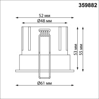 359882 NT Светильник 5Вт 3000/4000/6000К 100-265В IP20 WIR