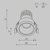 Встраиваемый светильник Technical DL123-10W-3K-W