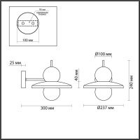 Бра Odeon Light 5014/1WB