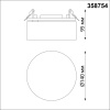 358754 NT Светильник LED 24Вт 4000К 100-265В IP20 SPOT