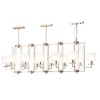 Подвесная люстра Crystal Lux NICOLAS SP12 L1600 GOLD/WHITE