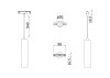 Трековый подвесной светильник Technical TR016-2-12W3K-W
