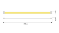 SWG PRO Светодиодная лента SWG PRO COB, 480 LED/м, 10 Вт/м, 24В, IP67, Цвет: Нейтральный белый, SWG-COB480-24-10-NW-67