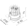 Влагозащищенный светильник LeDron FAST TOP SQ MINI Bl-Gl