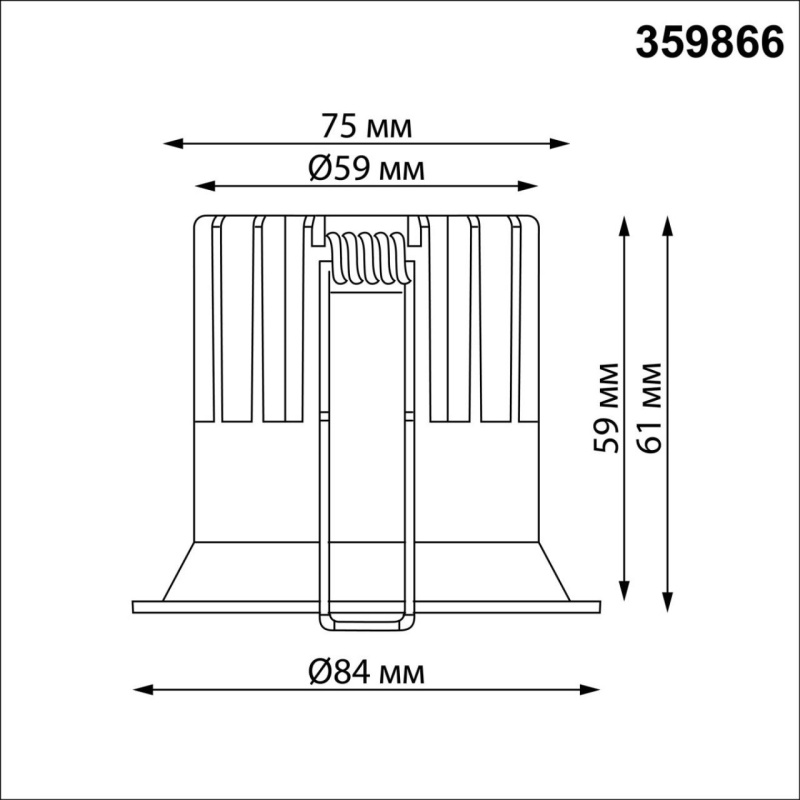 359866 NT Светильник 12Вт 3000/4000/6000К 100-265В IP20 WIR