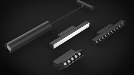 Трековый светильник Yeelight Pro S21+ магнитный, гриль, 5 спотов в контуре, черный YP-0129-B