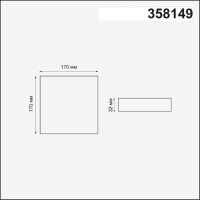 358149 NT Светильник LED 18Вт 3000К 85-265В IP20 SPOT