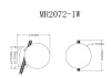 Бра MyFar MR2072-1W