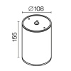 Потолочный светильник Outdoor O306CL-L12GF