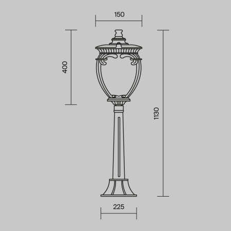 Ландшафтный светильник Outdoor O414FL-01GB1