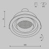Встраиваемый светильник Technical DL113-GU10-01-RD-B