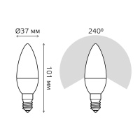 Светодиодная лампа Gauss 103101207-S