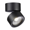 358781 OVER NT21 364 черный Светильник накладной светодиодный IP20 LED 25W 4000K 2200Лм 100-265V GRODA