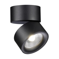 358781 OVER NT21 364 черный Светильник накладной светодиодный IP20 LED 25W 4000K 2200Лм 100-265V GRODA