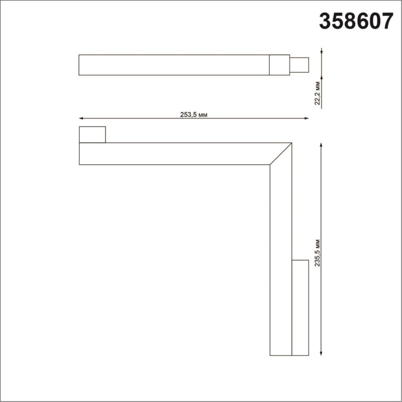 358607 SHINO NT21 155 белый Трековый светильник для низковольного шинопровода IP20 LED 4000K 24W 48V FLUM
