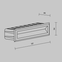 Подсветка для лестниц Outdoor O045SL-L5B3K