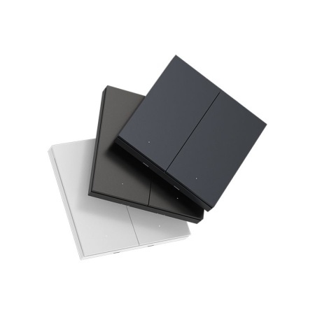 Выключатель Yeelight Pro, серия E20, проводной, 2 клавиши, серый (EU)
