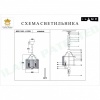 Подвесная люстра iLamp P9501-4 NIC