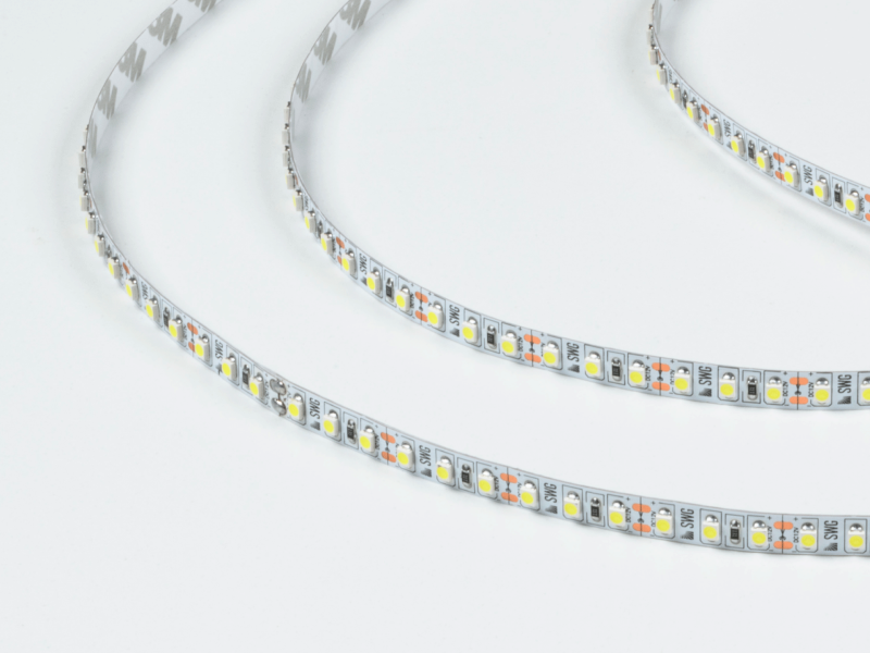 SWG Standard Светодиодная лента 3528, 120 LED/м, 9,6 Вт/м, 12В , IP20, Цвет: Холодный белый, SWG3120-12-9.6-W-M