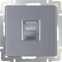 Розетка Werkel WL06-RJ-45 (серебряный)