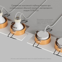 Встраиваемый светильник Denkirs DK2422-GD