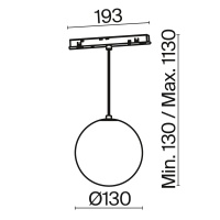 Трековый светильник Technical TR039-4-5WTW-DD-B