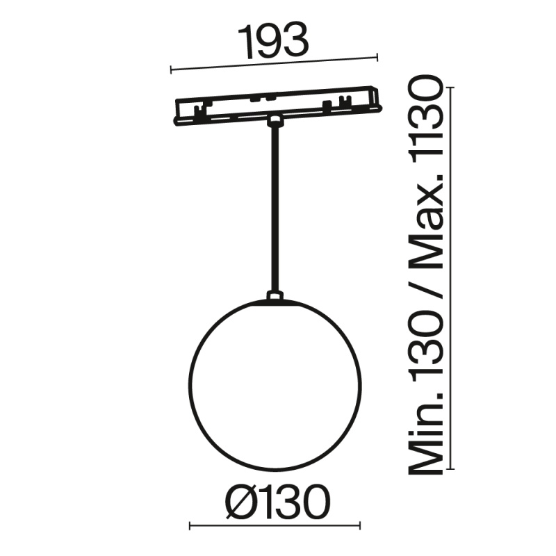 Трековый светильник Technical TR039-4-5WTW-DD-B