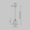 Подвесной светильник MODELUX MS.151.150 BS
