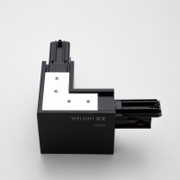 Коннектор Yeelight Pro S21 для магнитного подвесного трека, L-Тип, горизонтальный, без токопровода, черный YLP064