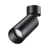370869 OVER NT22 417 черный Светильник накладной IP20 GU10 9W 220V SLIM