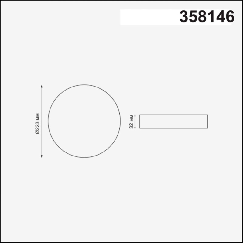 358146 NT Светильник LED 24Вт 4000К 85-265В IP20 SPOT