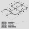 Комплектующие для накладной трековой системы Technical TRA005EC-31B