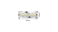 SWG Standard Светодиодная лента  3014, 240 LED/м, 24 Вт/м, 12В , IP20, Цвет: Теплый белый, SWG4240-12-24-WW-M